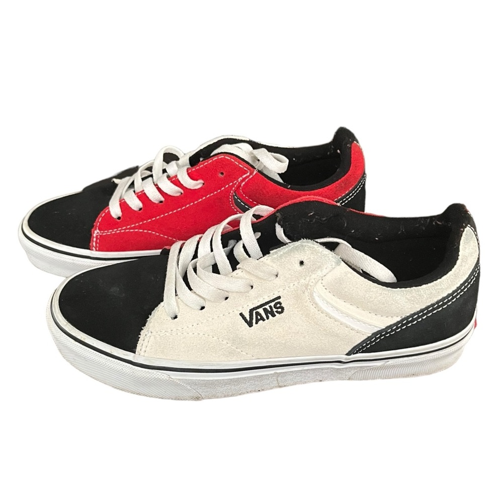 Vans Seldan Rally‎ Suede Black/White Sneaker Shoes Size: US Men 6.5